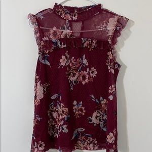 Burgundy Blouse